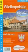 Wielkopolskie region mapa województwa 1:250 000
