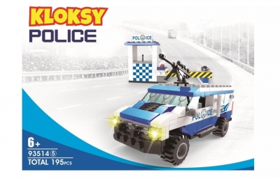 Klocki Kloksy: Policja wóz szturmowy 195 elementów (93514)