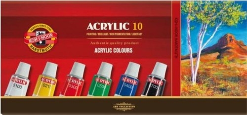 <img src='https://webimage.pl/pics/458/1/d767812.jpg' style='height:440px' /> Farby acrylowe 10x16ml 10 kolorów