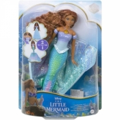 Lalka Disney Mała Syrenka Arielka lalka filmowa - syrenka magiczna przemiana (HLX13)
