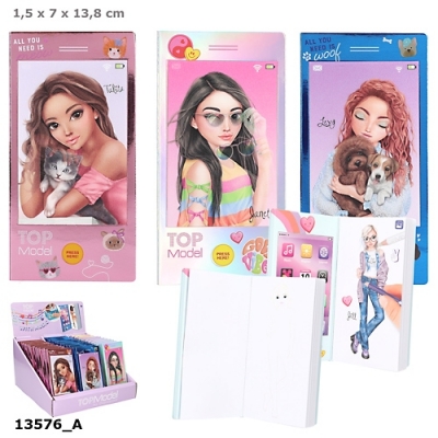 <img src='https://webimage.pl/pics/458/2/d4010070702458.jpg' style='height:440px' /> Kolorowanka mini Top Model z dźwiękiem w kształcie telefonu 1szt.mix 13576A