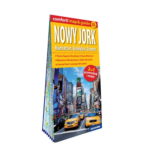 Nowy Jork. Manhattan, Brooklyn, Queens laminowany map&guide XL (2w1: przewodnik i mapa)