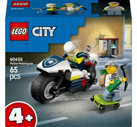 Lego City - Pościg na motocyklu policyjnym, 65 el. (60455)
