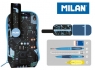 Multipiórnik Milan owalny mini z 1 piórnikiem Connection