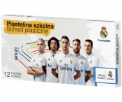 Plastelina szkolna 12 kolorów Real Madryt