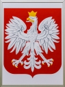 Godło Polska 297x420 mm rama