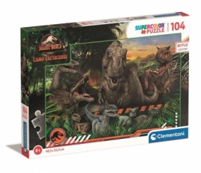 Clementoni, puzzle SuperColor 104: Jurassic World (27545)