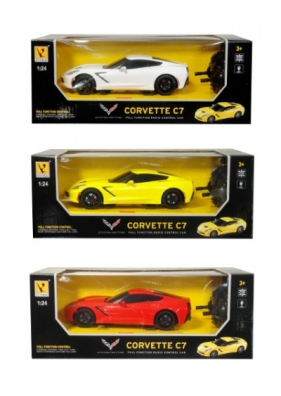 Auto Corvette 1:24 sterowane pilotem