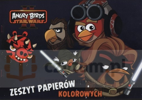 Zeszyt papierów kolorowych A4 Angry Birds Star Wars 10 kartek (Uszkodzone)