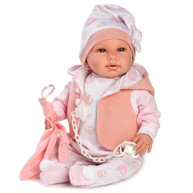 Lalka hiszpańska bobas Daniela mówi akcesoria 42cm