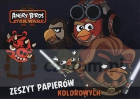 Zeszyt papierów kolorowych A4 Angry Birds Star Wars 10 kartek
