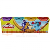 HASBRO PlayDoh 4 Tuby, Party Colors (22114EU40/A9214)