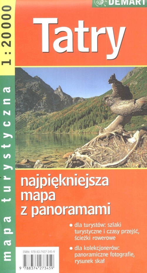 Tatry mapa turystyczna 1:20 000