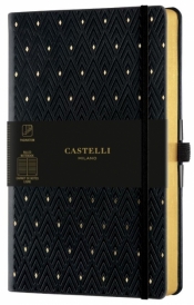 Notatnik 13x21 cm, linia - Castelli Gold Dimonds