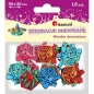 Dekoracje drewniane/guziki, 15 szt. - prezenty (307730)
