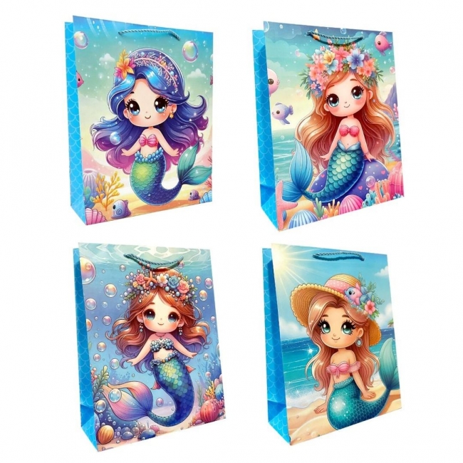 <img src='https://webimage.pl/pics/459/6/d5905868106459.jpg' style='height:440px' /> Torebka prezentowa dziecięca S Syrenki mix