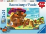  Puzzle dla dzieci 2D: Misie na wakacjach 2x24 elementy (12004046)Wiek: 4+