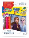 Disney Kids Colorino - kredki ołówkowe trójkątne jumbo 12 sztuk / 13 kol +