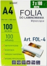 Folia do laminowania A4 100szt