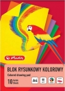 Blok rysunkowy A4/10K kolorowy 80g (20szt) HERLITZ