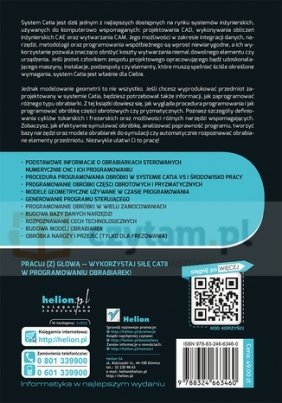 Programowanie obrabiarek sterowanych numerycznie w systemie CAD/CAM CATIA V5 - Pobożniak Janusz