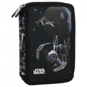 Piórnik dwukomorowy z wyposażeniem Star Wars
