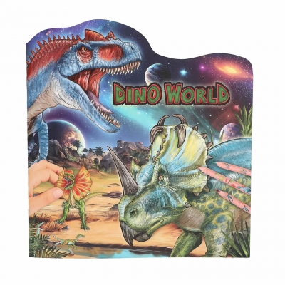 <img src='https://webimage.pl/pics/460/5/d4010070695460.jpg' style='height:440px' /> Kolorowanka z naklejkami Dino World 13354A