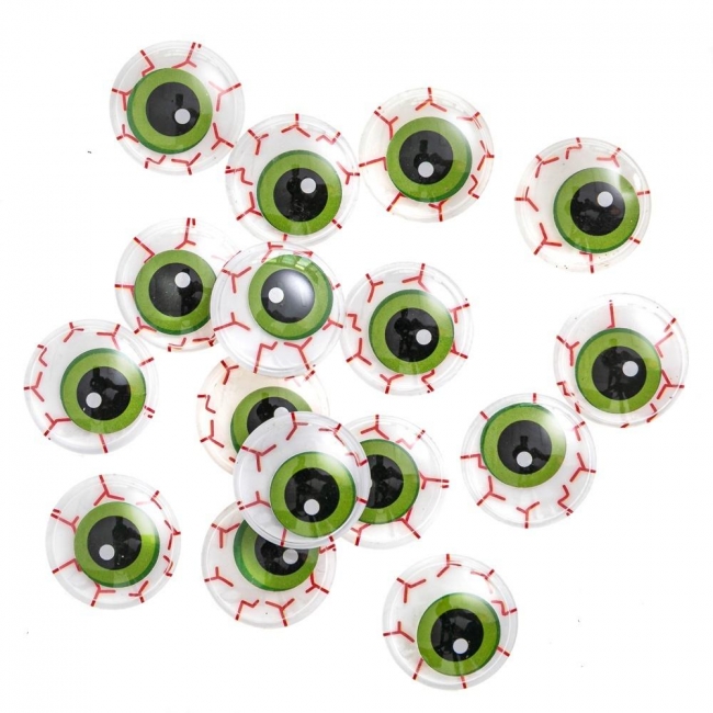 Ruchome oczka hallowen 24mm 16szt