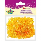 Kryształki plastikowe 40g. ciemnopomarańczowy (363512)