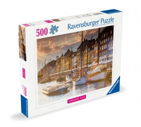 Ravensburger, Puzzle 500: Zachód Słońca w Kopenhadze (12000846)