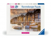 Ravensburger, Puzzle 500: Zachód Słońca w Kopenhadze (12000846)