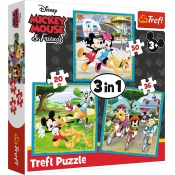 Puzzle 3w1: Myszka Miki z przyjaciółmi (34846)