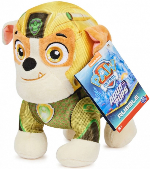 Psi Patrol pluszowa maskotka Rubble Aqua Pups (6066804/20139294)