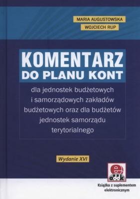Komentarz do planu kont - Augustowska Maria, Rup Wojciech