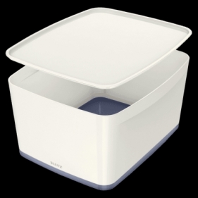 Pudło archiwizacyjne Leitz my box - biało-szary 318 mm x 198 mm x 385 mm (52161001)
