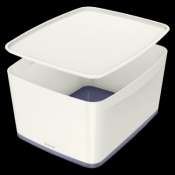 Pudło archiwizacyjne Leitz my box - biało-szary 318 mm x 198 mm x 385 mm (52161001)