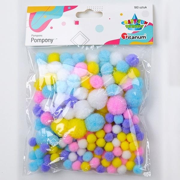Pompony poliestrowe 180szt