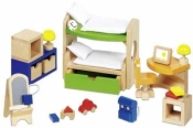 Sypialnia dziecięca do domku dla lalek (GOKI-51746)