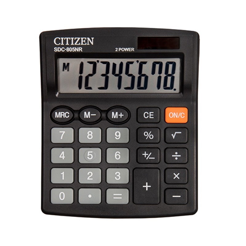 Kalkulator biurowy Citizen SDC-805NR - czarny