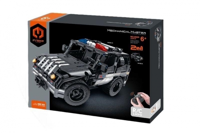 Klocki R/C Pojazd SWAT 2w1 355el