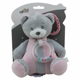 Pozytywka New Baby - Miś różowy 18 cm (4821b)