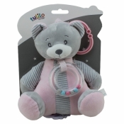 Pozytywka New Baby - Miś różowy 18 cm (4821b)