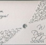 Karnet W dniu ślubu (kwadrat) - KPE-0012