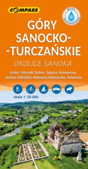 Góry Sanocko-Turczańskie, okolice Sanoka - mapa laminowana 1:50 000