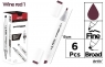 Marker Chromax z 2 końcówkami wine red 1 (6szt)