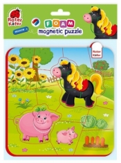 Piankowe puzzle magnetyczne - Koń i świnki (RK5010-06)