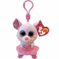 Ty Beanie Boos: Nina - maskotka-brelok biała balerina mysz, 8.5cm (35246)