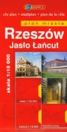 Rzeszów Jasło Łańcut Plan miasta 1: 18 000