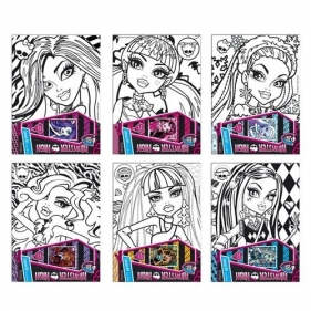 Podobrazie z nadrukiem do malowania Monster High (276611)