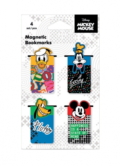 <img src='https://webimage.pl/pics/463/6/d5903686316463.jpg' style='height:440px' /> Zakładka magnetyczna Disney fashion Mickey Mouse 4 szt. Mix